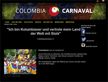 Tablet Screenshot of colombiacarnaval.de